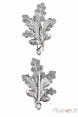 Broche model 4 - 25 x 40 mm - zilverkleurig